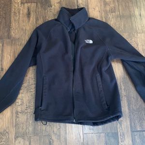Men’s North Face Black fleece jacket medium
